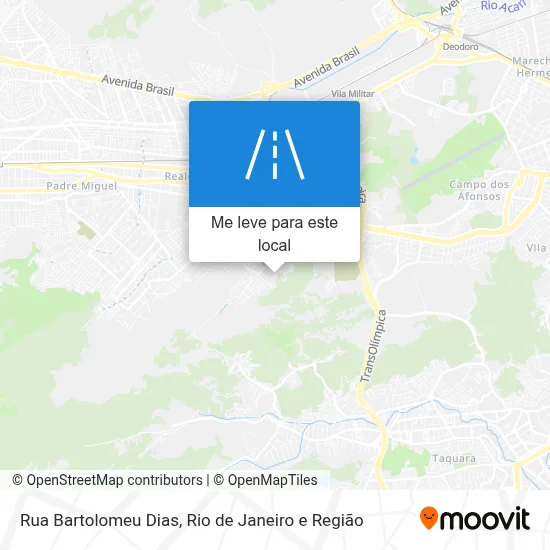 Rua Bartolomeu Dias mapa