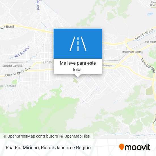 Rua Rio Mirinho mapa