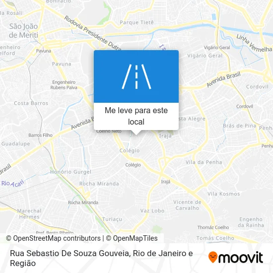 Rua Sebastio De Souza Gouveia mapa