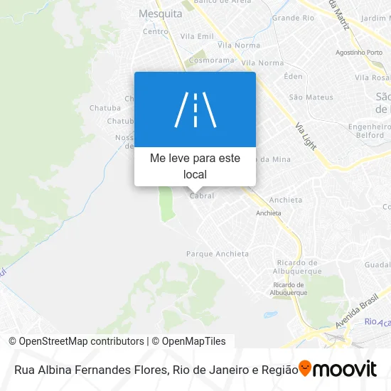 Rua Albina Fernandes Flores mapa