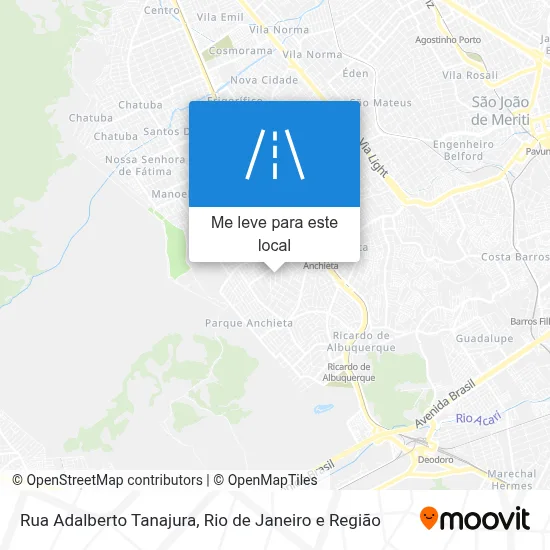 Rua Adalberto Tanajura mapa