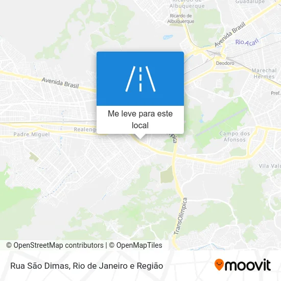 Rua São Dimas mapa