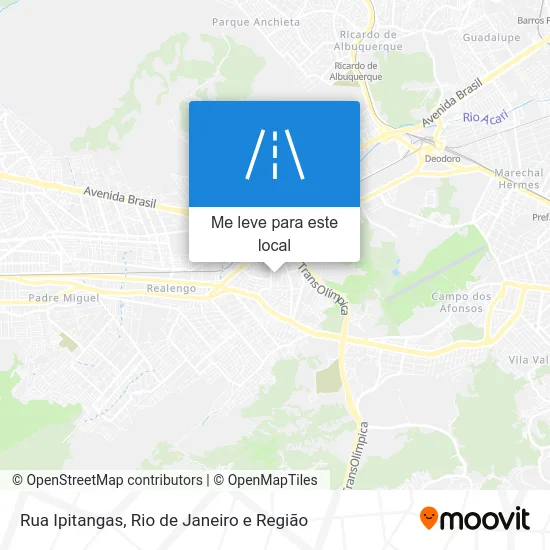 Rua Ipitangas mapa