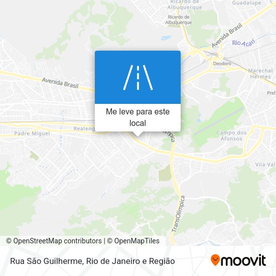 Rua São Guilherme mapa