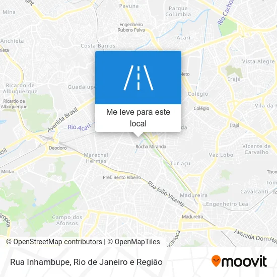 Rua Inhambupe mapa