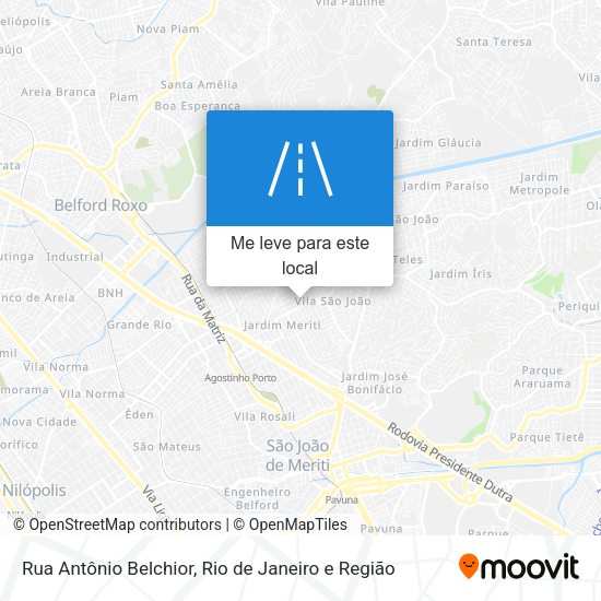 Rua Antônio Belchior mapa