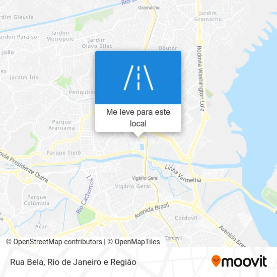Rua Bela mapa