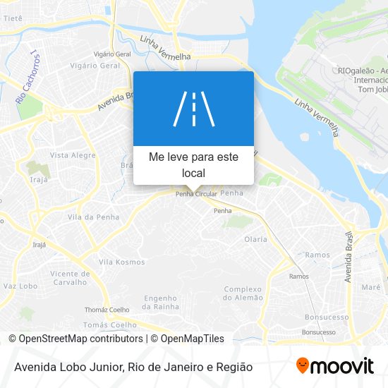 Avenida Lobo Junior mapa