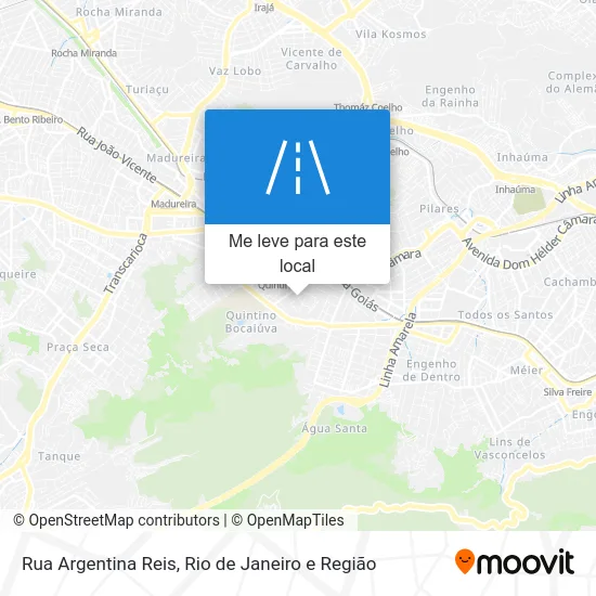 Rua Argentina Reis mapa