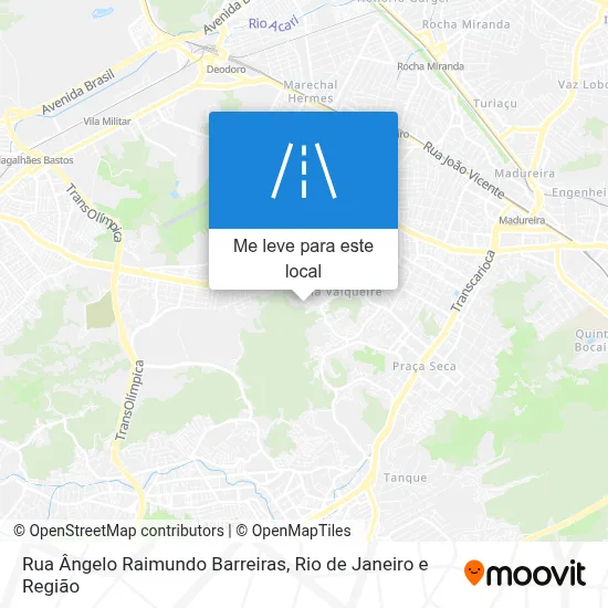Rua Ângelo Raimundo Barreiras mapa