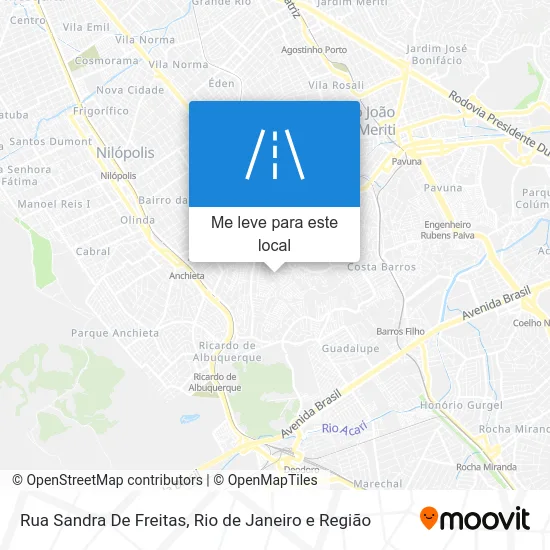 Rua Sandra De Freitas mapa