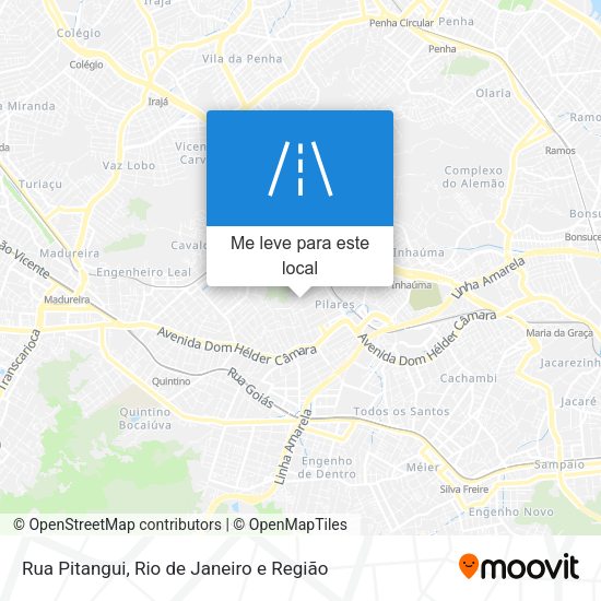 Rua Pitangui mapa