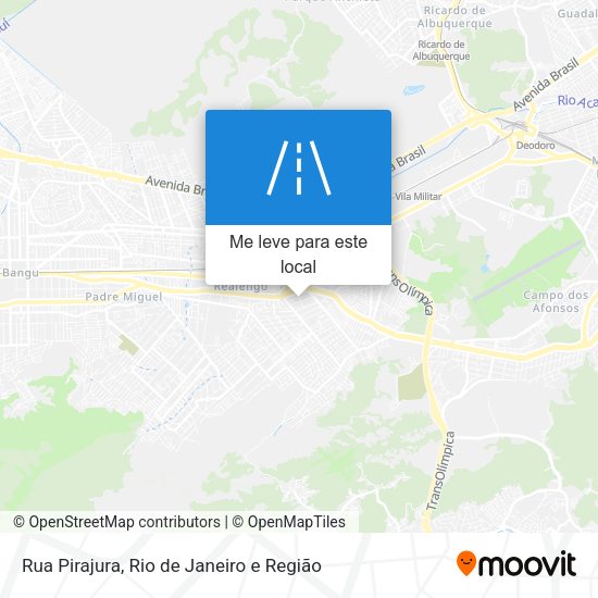 Rua Pirajura mapa