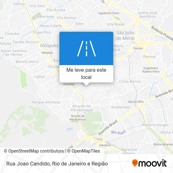 Rua Joao Candido mapa
