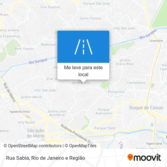 Rua Sabia mapa
