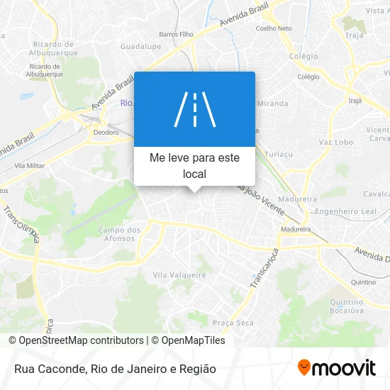 Rua Caconde mapa