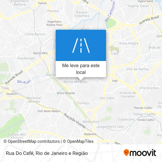 Rua Do Café mapa
