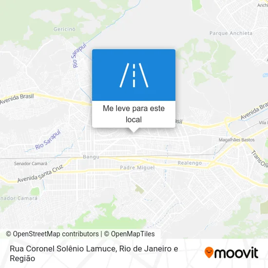 Rua Coronel Solênio Lamuce mapa