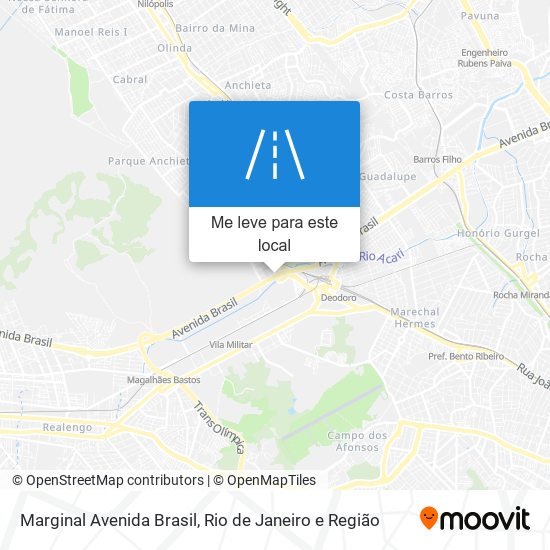 Marginal Avenida Brasil mapa