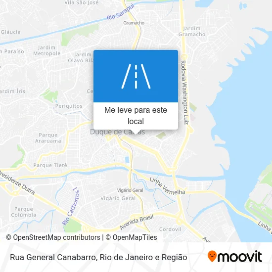 Rua General Canabarro mapa