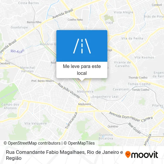 Rua Comandante Fabio Magalhaes mapa