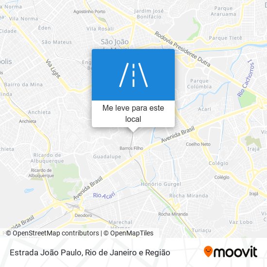 Estrada João Paulo mapa
