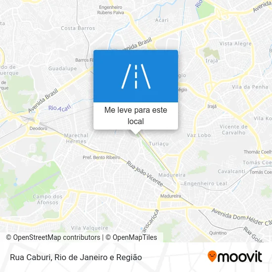 Rua Caburi mapa