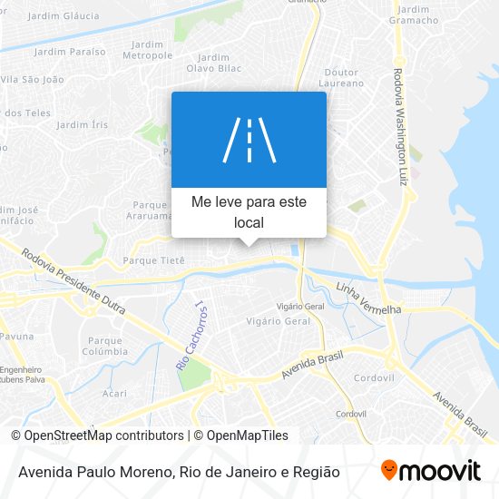 Avenida Paulo Moreno mapa