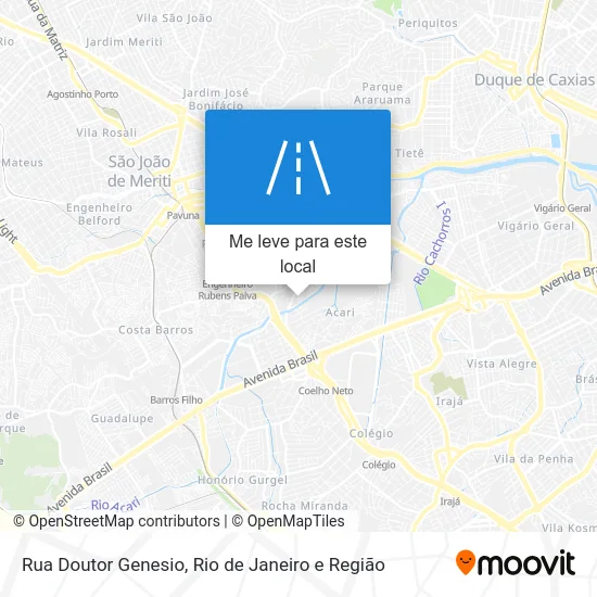 Rua Doutor Genesio mapa