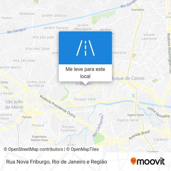 Rua Nova Friburgo mapa