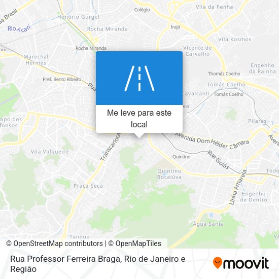 Rua Professor Ferreira Braga mapa