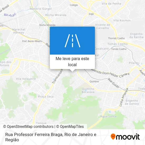 Rua Professor Ferreira Braga mapa