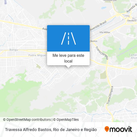 Travessa Alfredo Bastos mapa