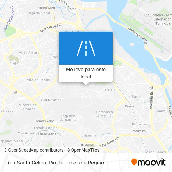 Rua Santa Celina mapa