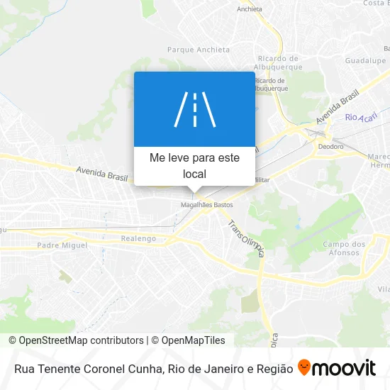 Rua Tenente Coronel Cunha mapa