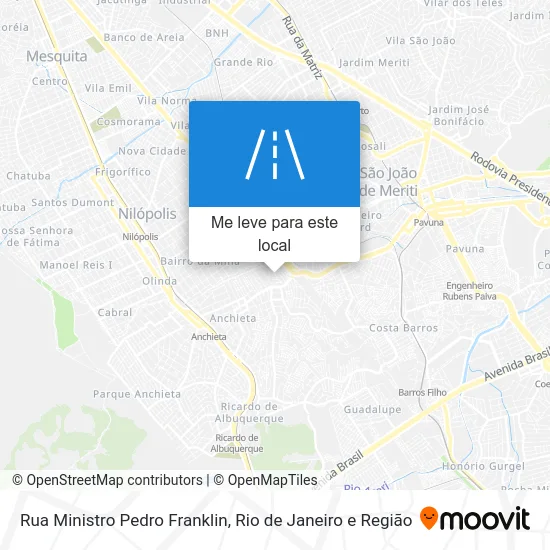 Rua Ministro Pedro Franklin mapa