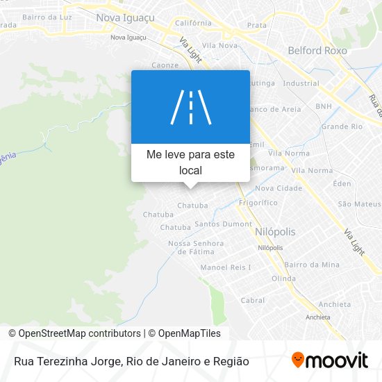 Rua Terezinha Jorge mapa