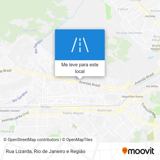 Rua Lizarda mapa