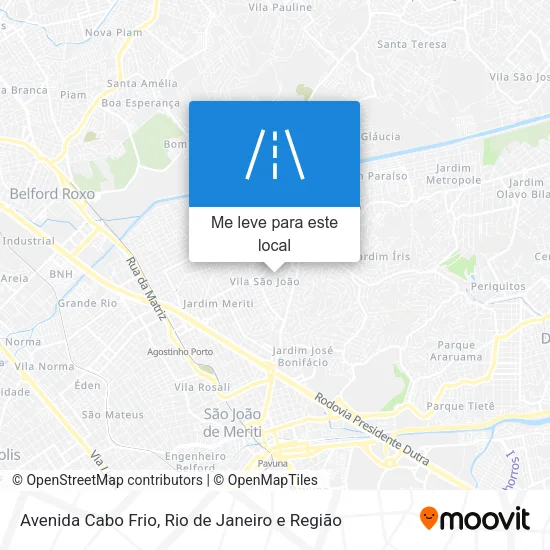 Avenida Cabo Frio mapa