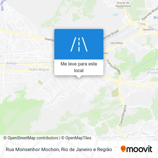 Rua Monsenhor Mochon mapa