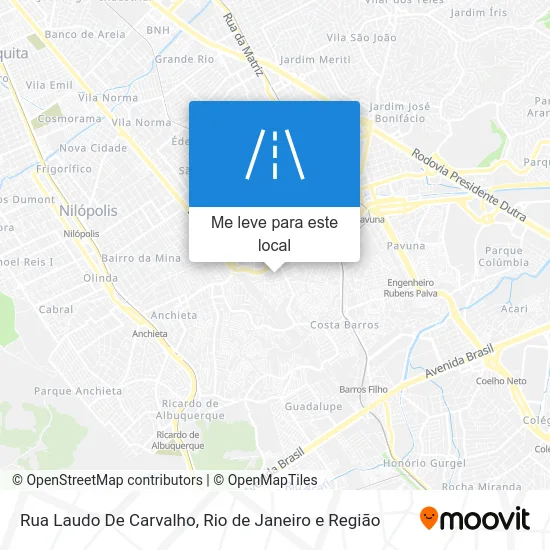 Rua Laudo De Carvalho mapa