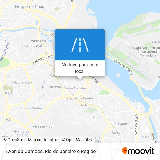 Avenida Camões mapa
