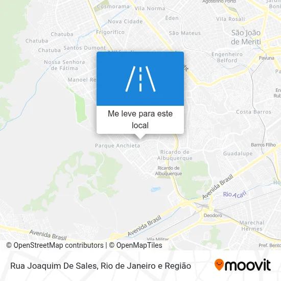 Rua Joaquim De Sales mapa