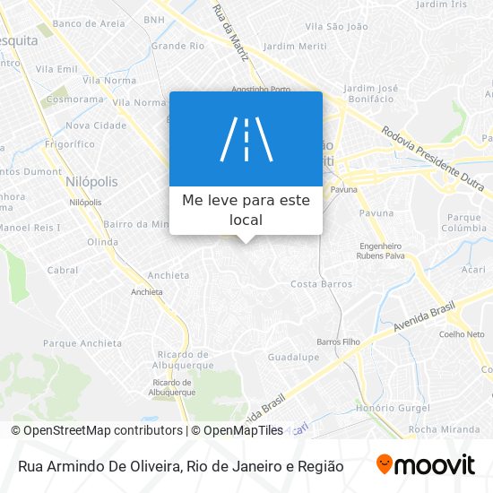 Rua Armindo De Oliveira mapa