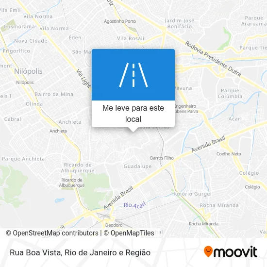 Rua Boa Vista mapa