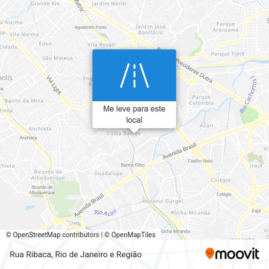 Rua Ribaca mapa
