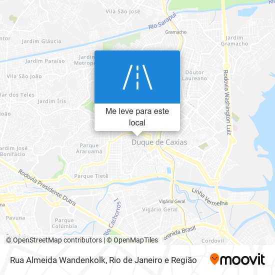 Rua Almeida Wandenkolk mapa