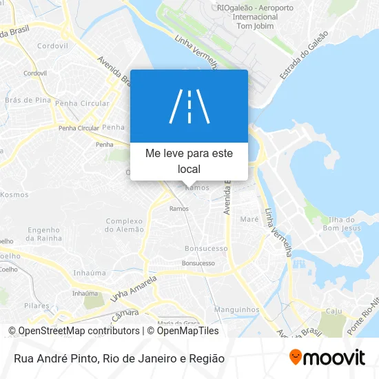 Rua André Pinto mapa