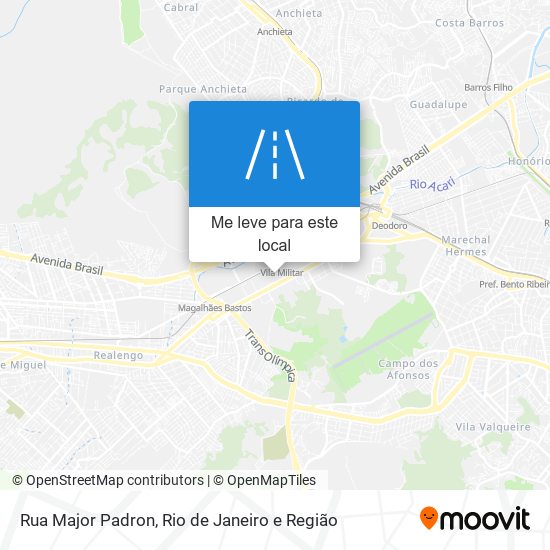 Rua Major Padron mapa