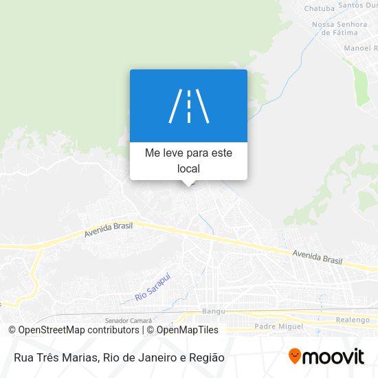 Rua Três Marias mapa